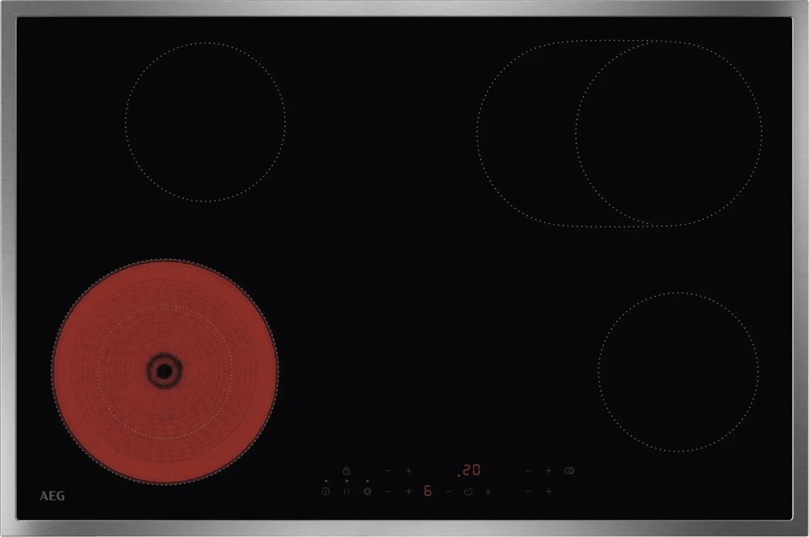 AEG TN84RA06XB 3000 Radiant Hob Keramische Kookplaat
