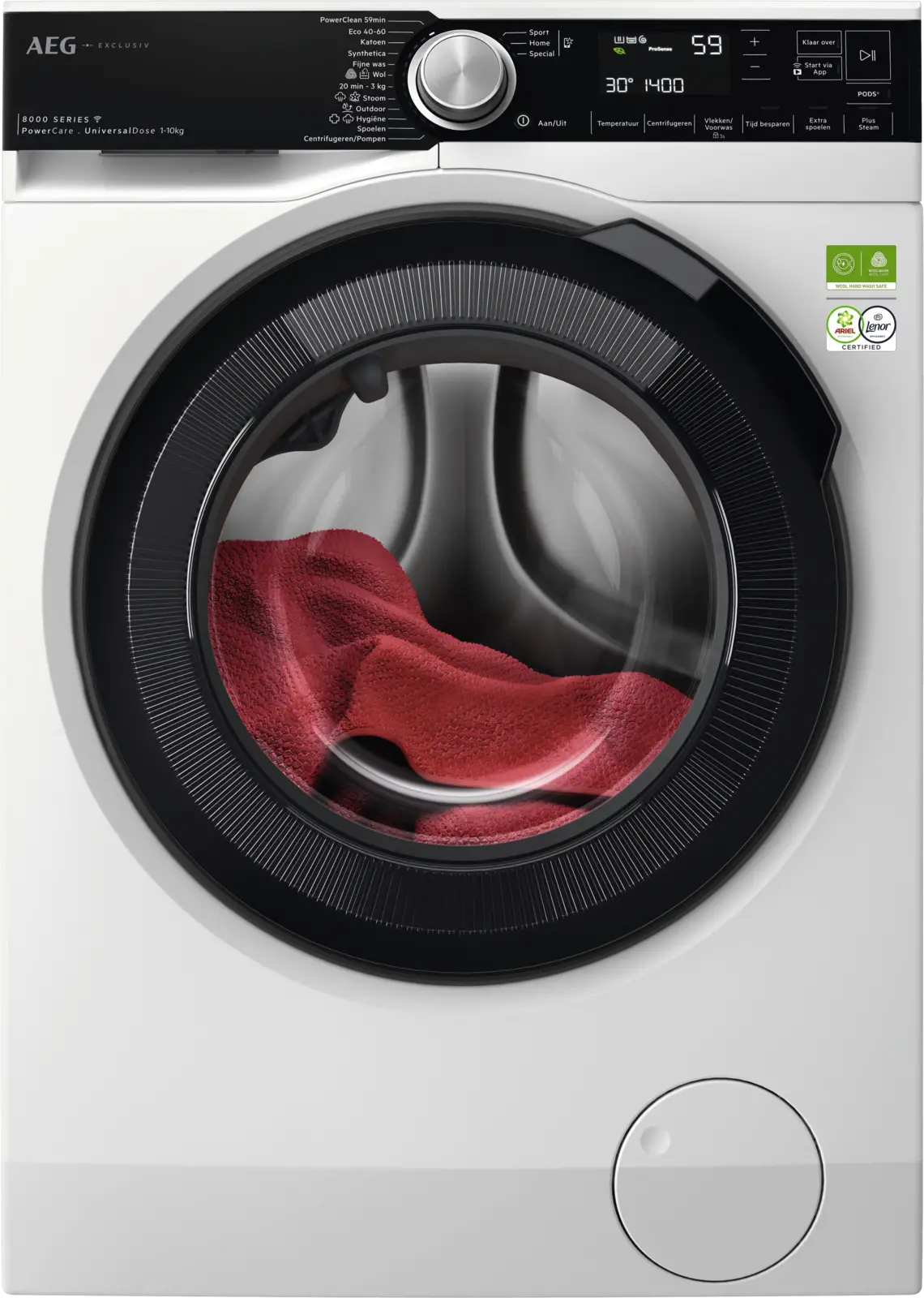 AEG LR87BADEN 8000 PowerCare UniversalDose Wasmachine