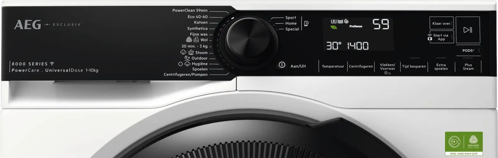 AEG LR86LEIPZIG 8000 PowerCare UniversalDose Wasmachine