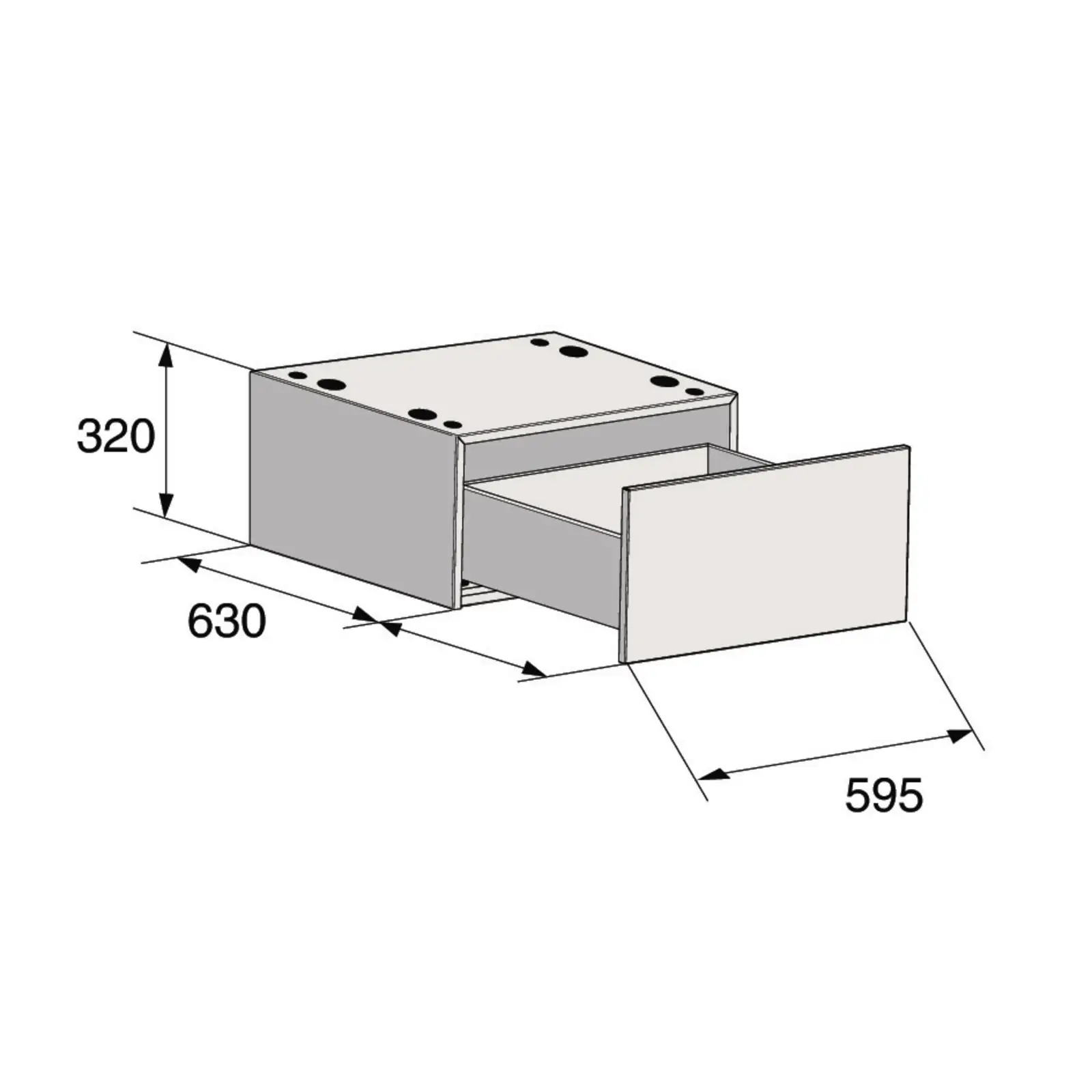 ASKO HP320W Verhoger met Lade