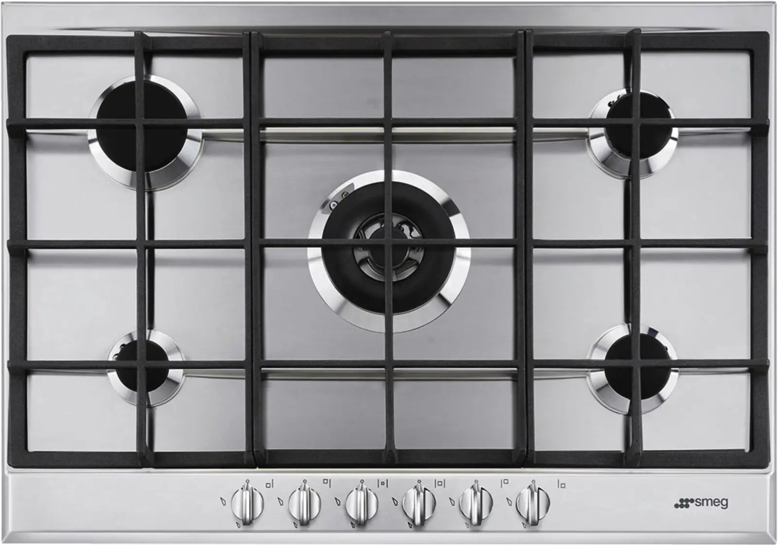 SMEG P272XGHNLK Inbouw Gas Kookplaat