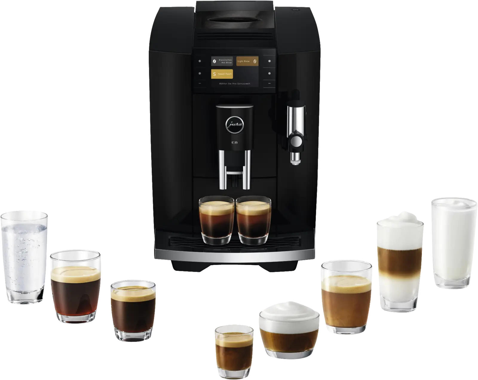JURA E8 Piano Black (ED) Volautomatische Koffiemachine 