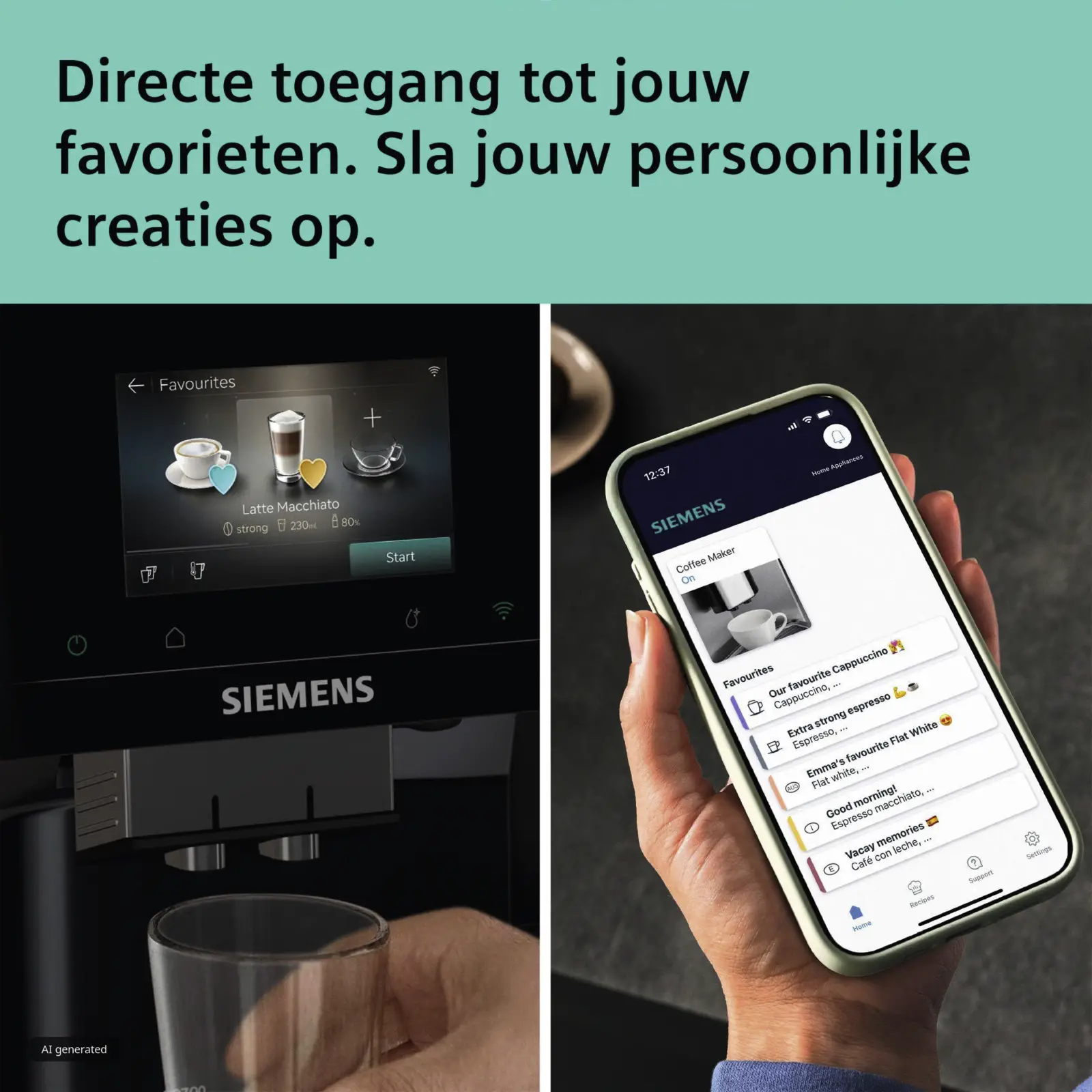 Siemens TP727EF6 EQ700 iAroma extraKlasse Volautomatische Koffiemachine