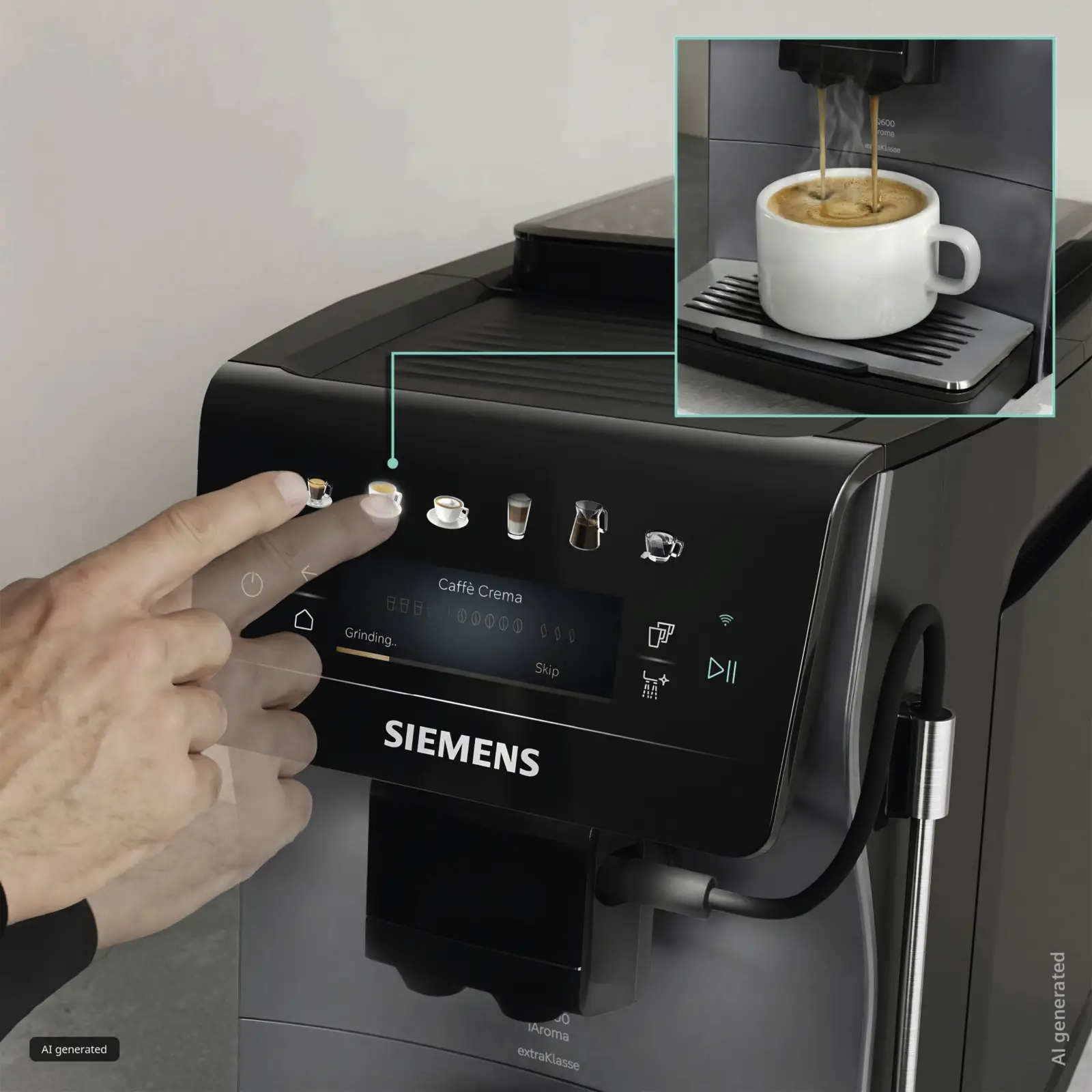 Siemens TP603EF6 EQ600 iAroma extraKlasse Volautomatische Koffiemachine