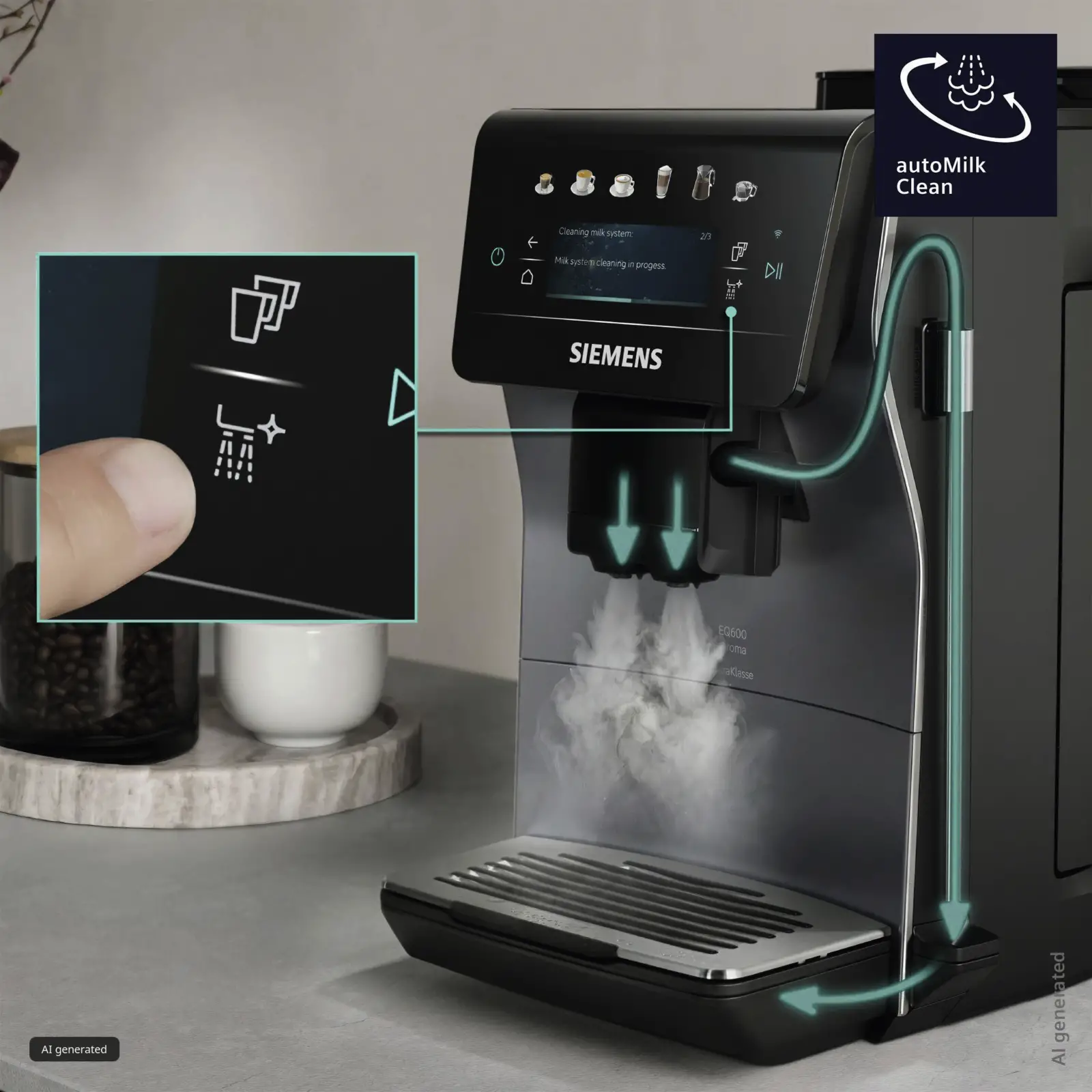 Siemens TP603EF6 EQ600 iAroma extraKlasse Volautomatische Koffiemachine