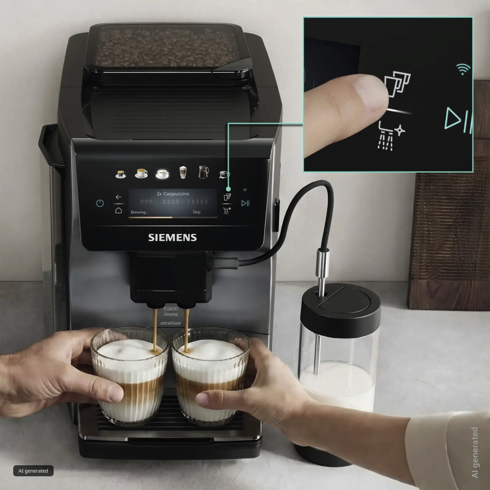 Siemens TP603EF6 EQ600 iAroma extraKlasse Volautomatische Koffiemachine