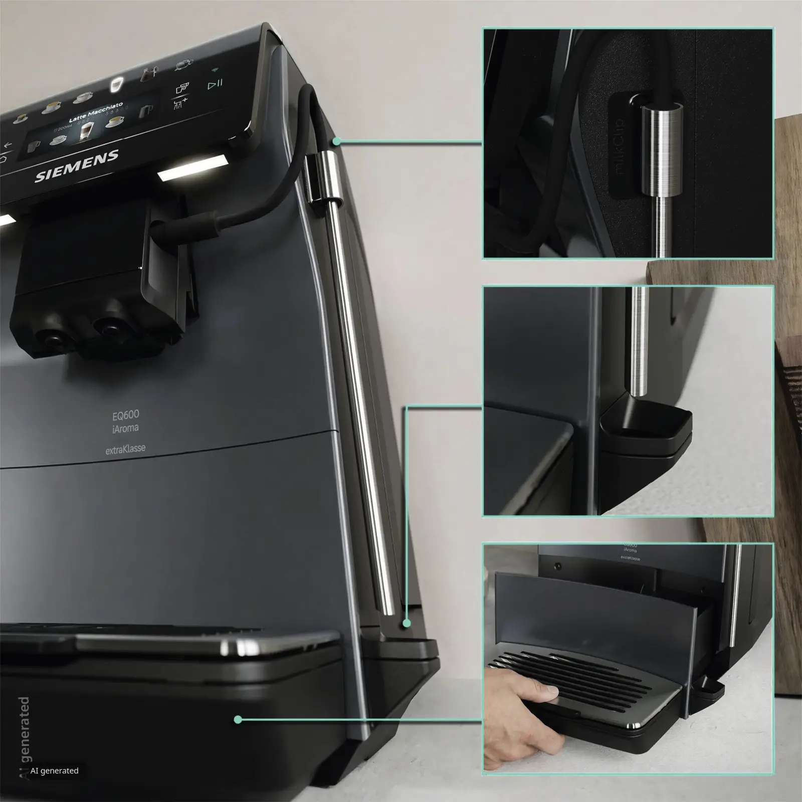 Siemens TP603EF6 EQ600 iAroma extraKlasse Volautomatische Koffiemachine