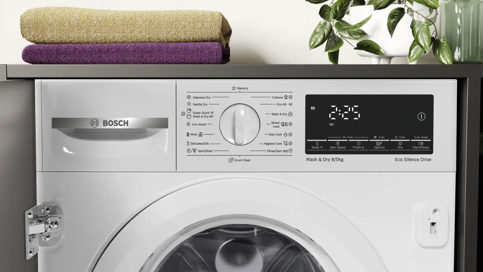 BOSCH WKD28490EU Serie 6 Inbouw Was-droogcombinatie