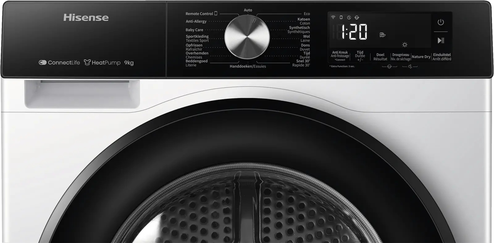 Hisense DH3S902BWCC Warmtepompdroger 