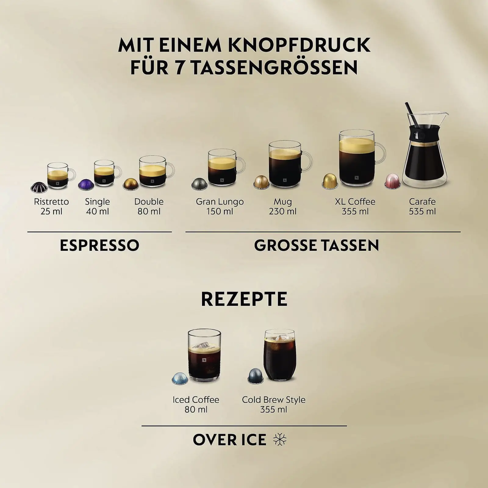 Krups XN9404 NESPRESSO Vertuo UP Koffiemachine - Blauw