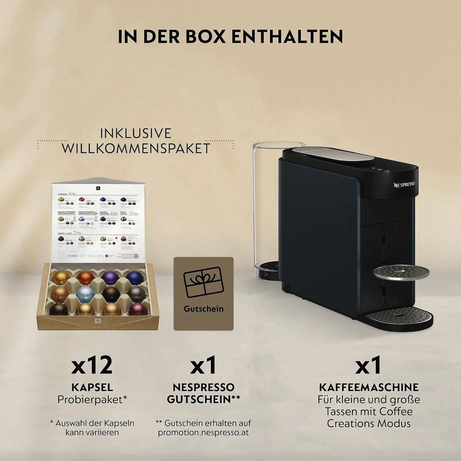 Krups XN9404 NESPRESSO Vertuo UP Koffiemachine - Blauw