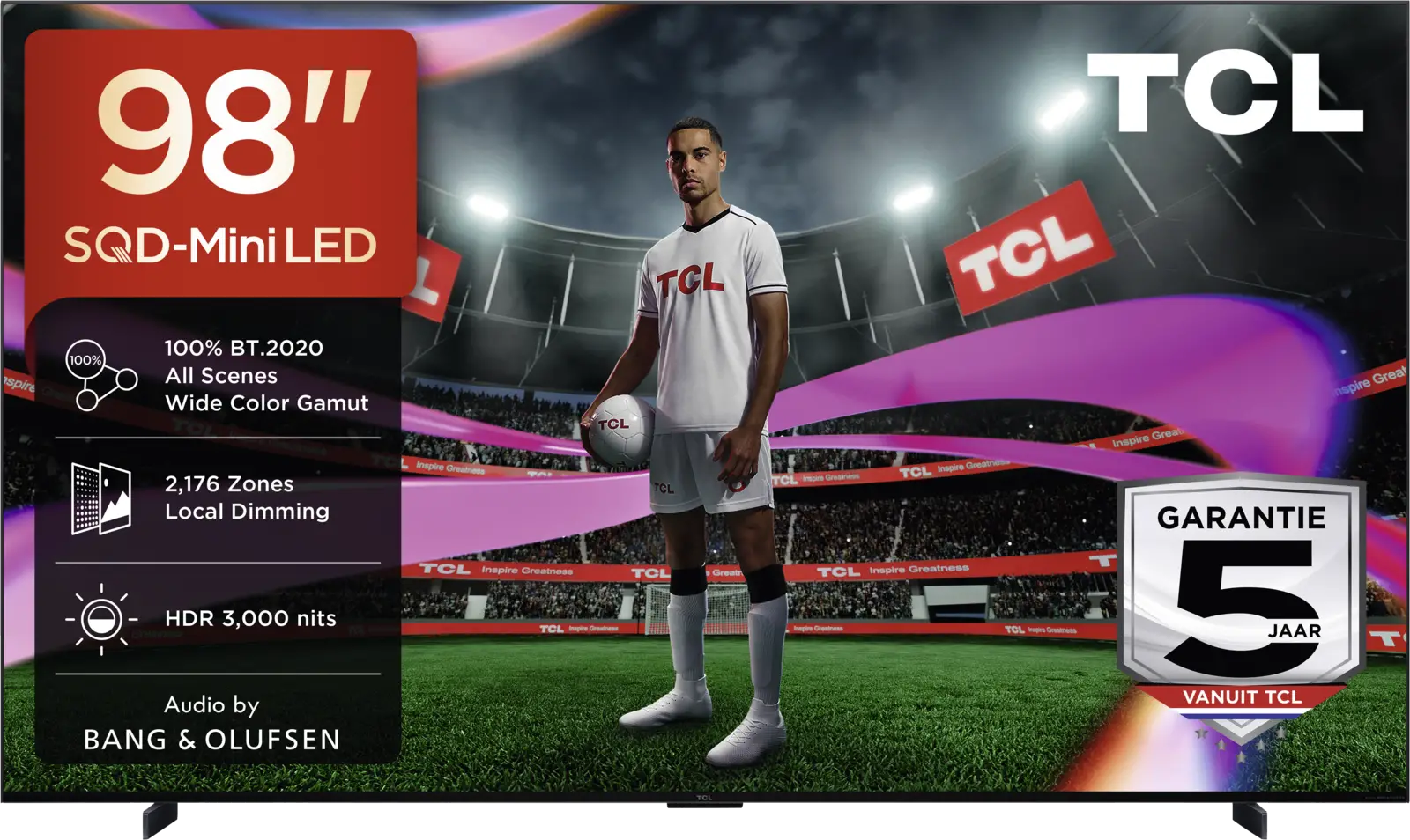 TCL 98MSQLED85L SQD Mini LED 4K TV (2026)
