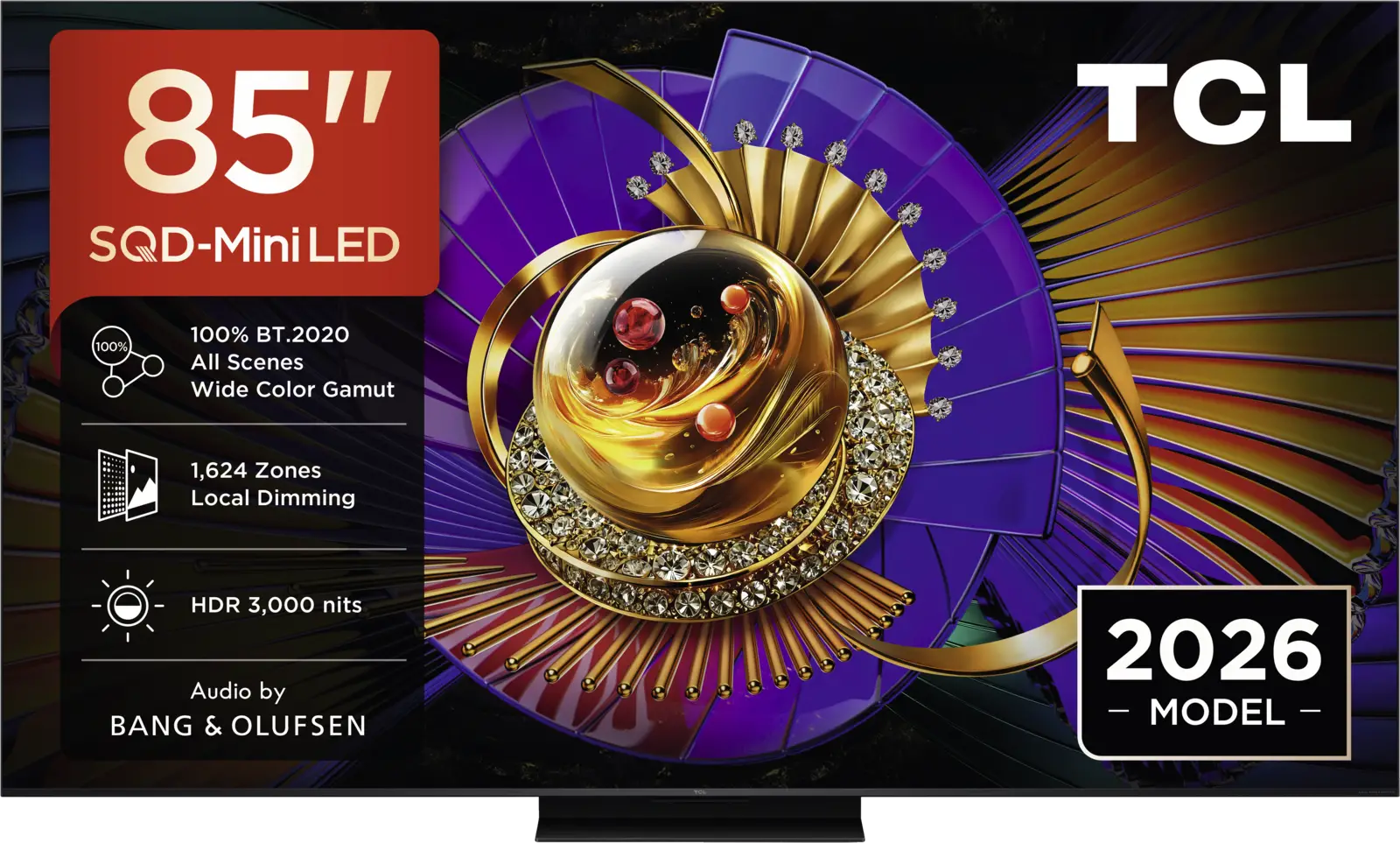 TCL 85MSQLED85L SQD Mini LED 4K TV (2026)
