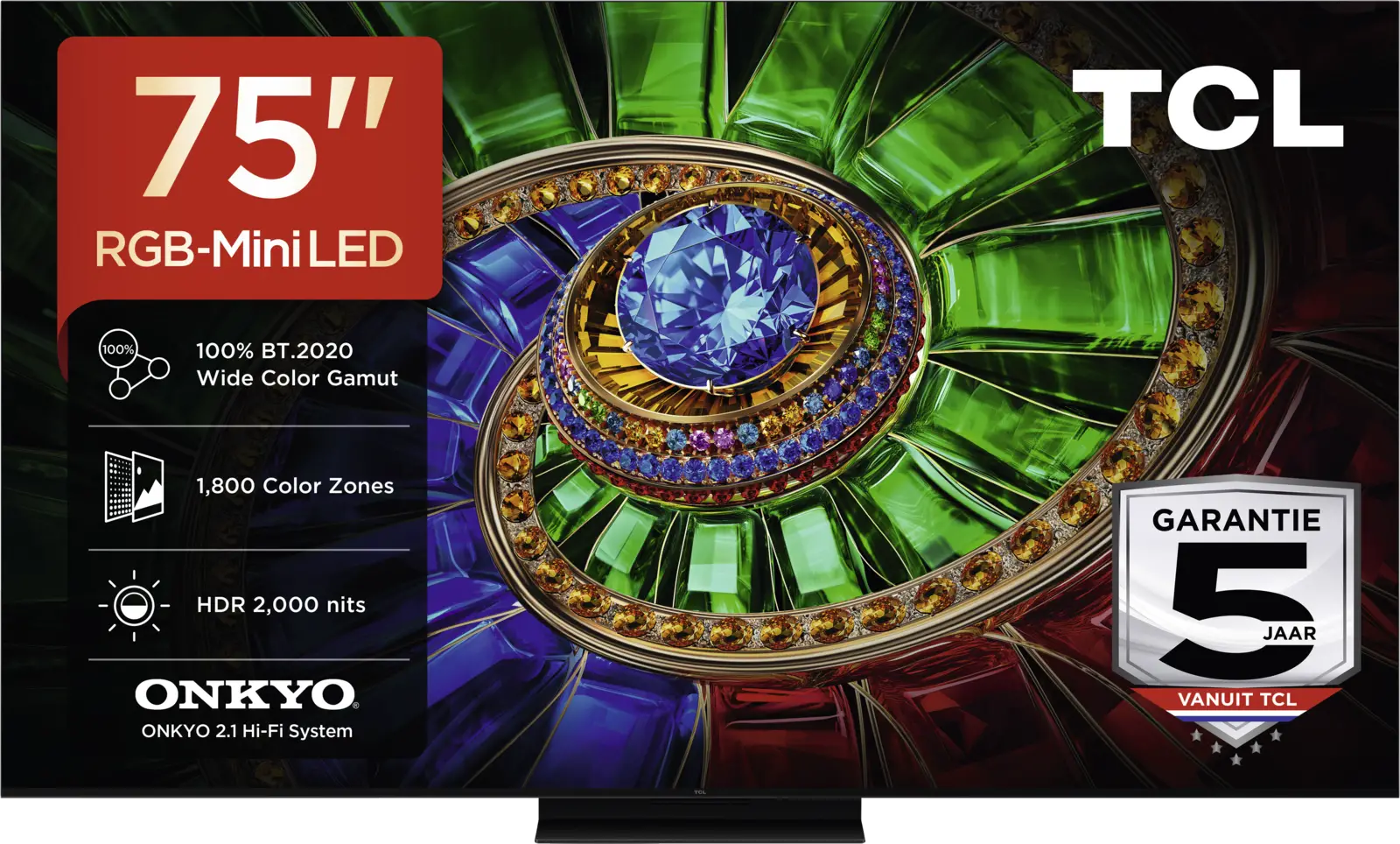 TCL 75RM7L RGB Mini LED 4K Smart TV (2026)