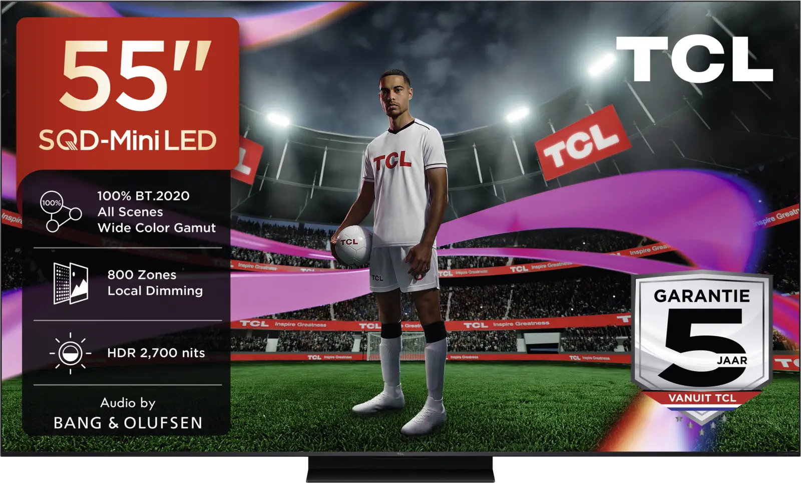 TCL 55MSQLED85L SQD Mini LED 4K TV (2026)