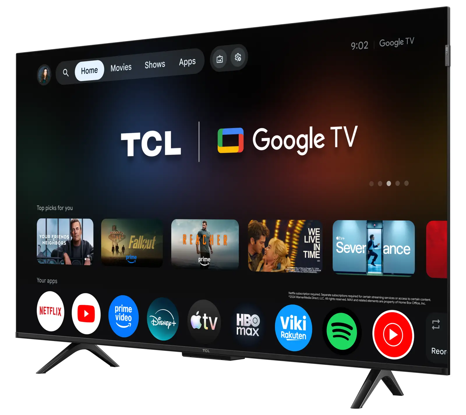 TCL 43QLED780L QLED 4K Google TV (2026)
