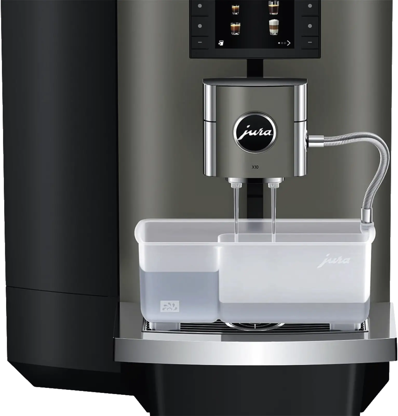 JURA X10 (EB) Dark Inox Volautomatische Koffiemachine