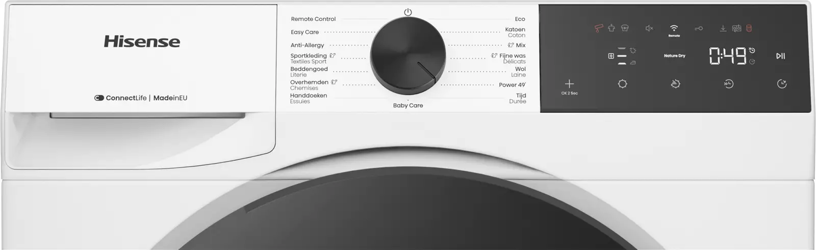 Hisense DH3E900BWCB Warmtepompdroger