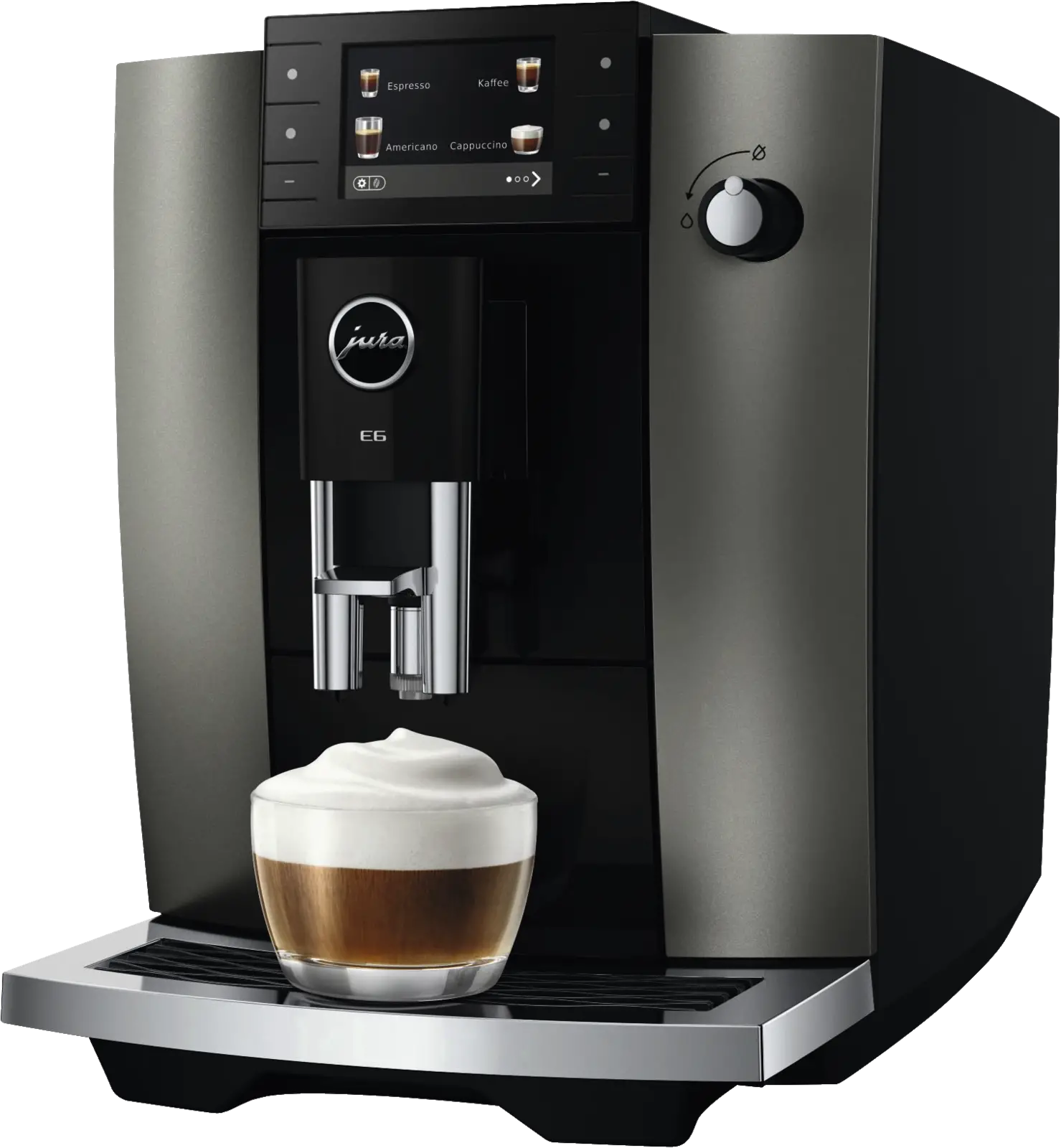 JURA E6 Dark Inox (ED) Volautomatische Koffiemachine