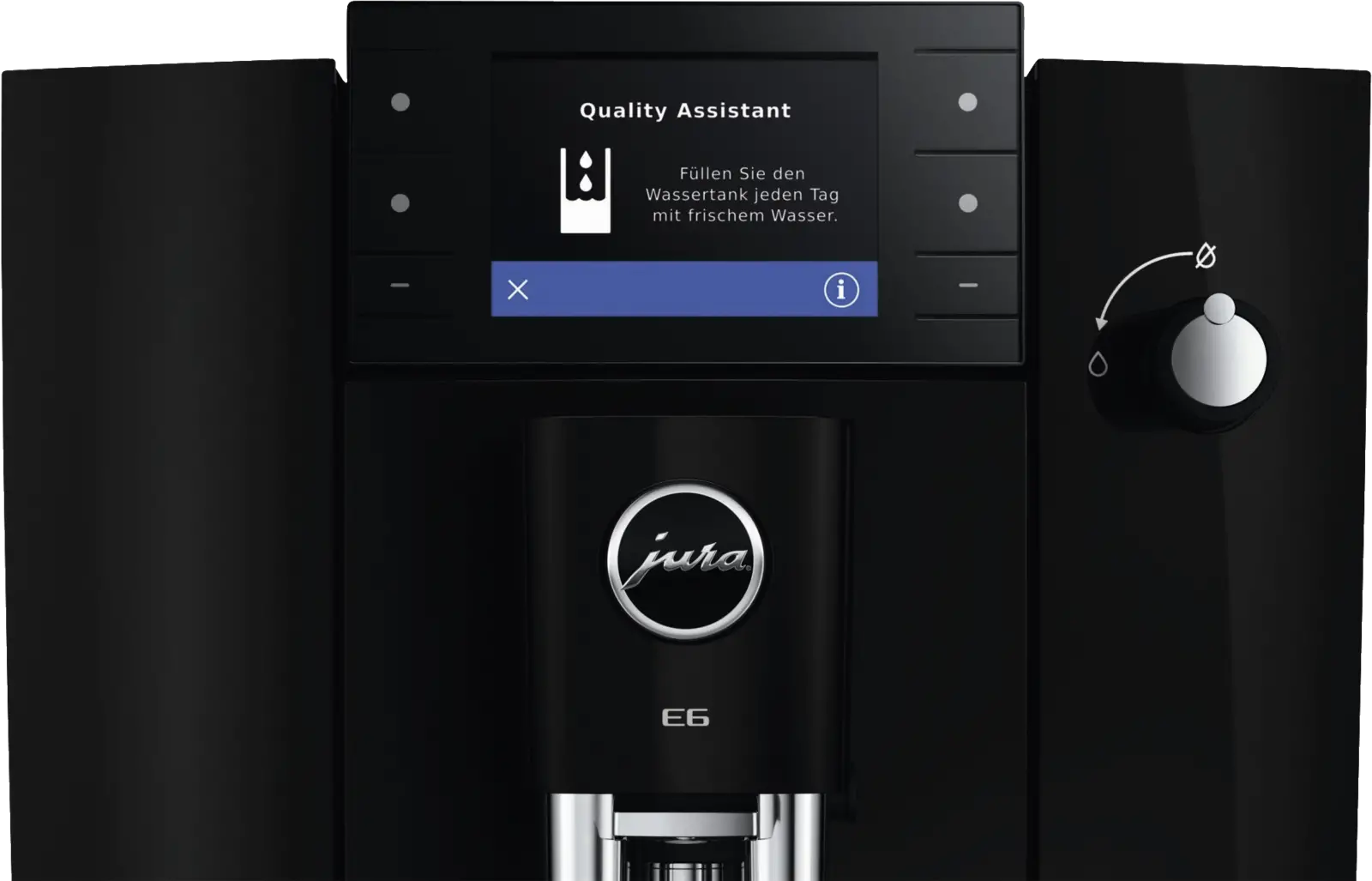 JURA E6 Piano Black (ED) Volautomatische Koffiemachine