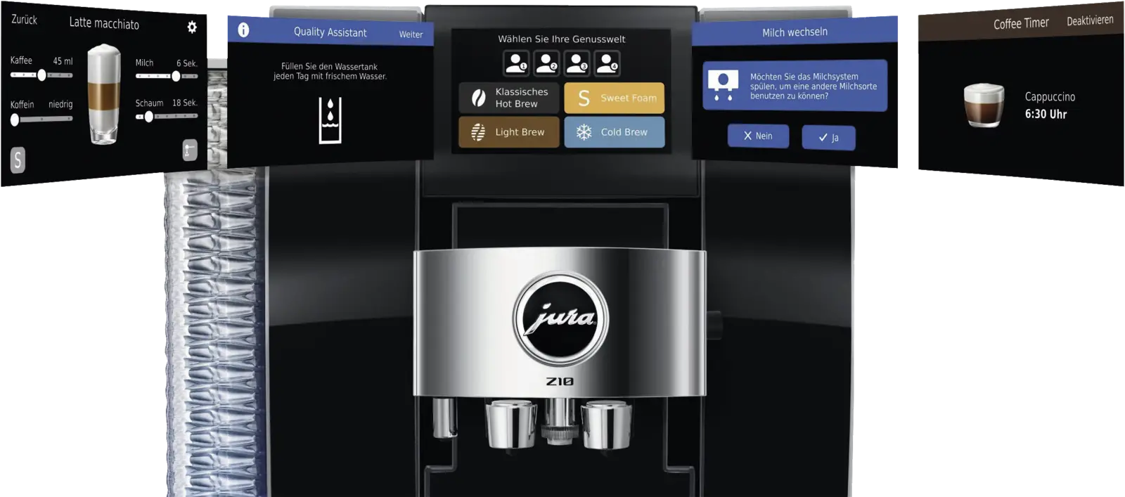 JURA Z10 (EB) Diamond Black Volautomatische Koffiemachine