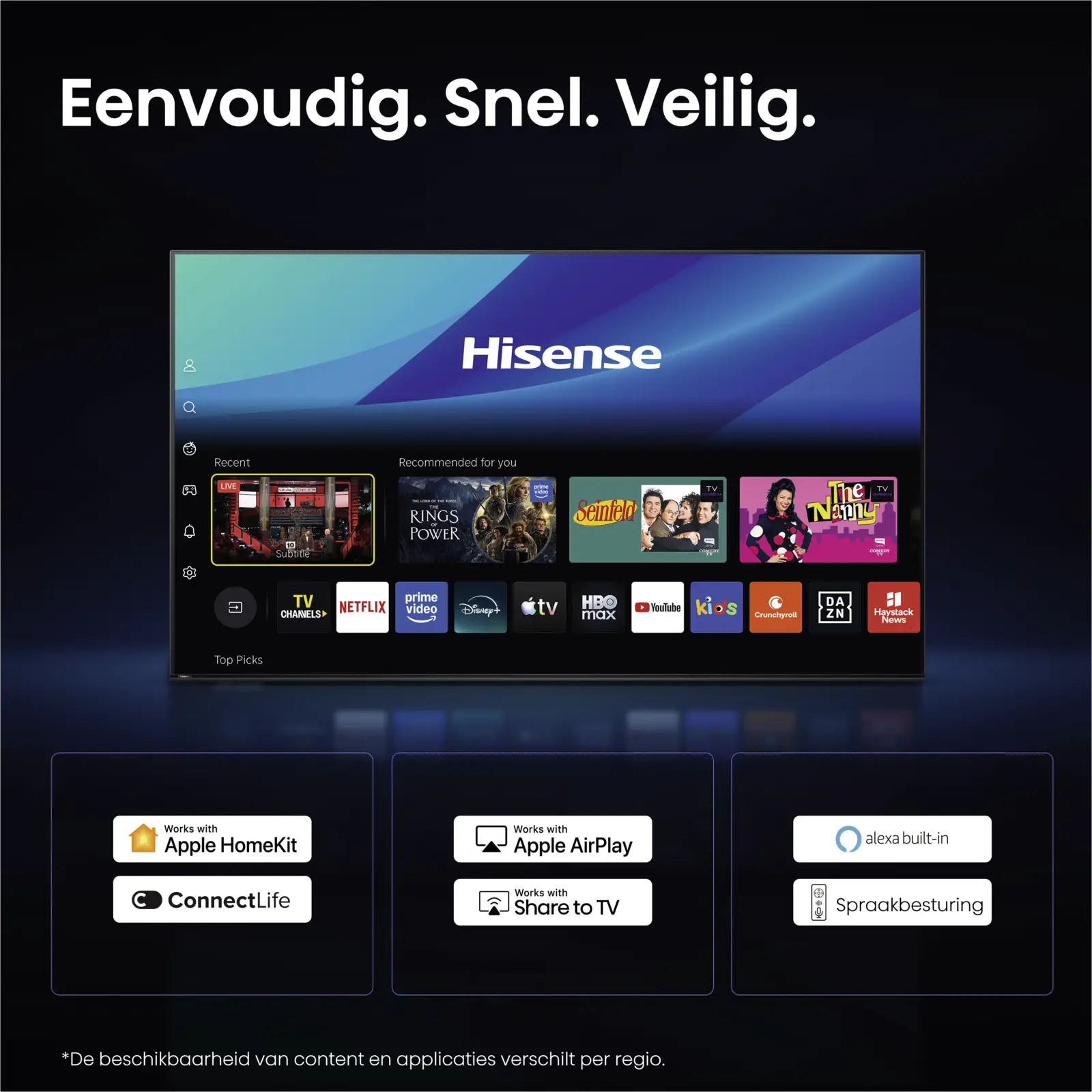 Hisense 65U79S PRO Hi-QLED MiniLED Pro 4K 165Hz Smart TV (2026)