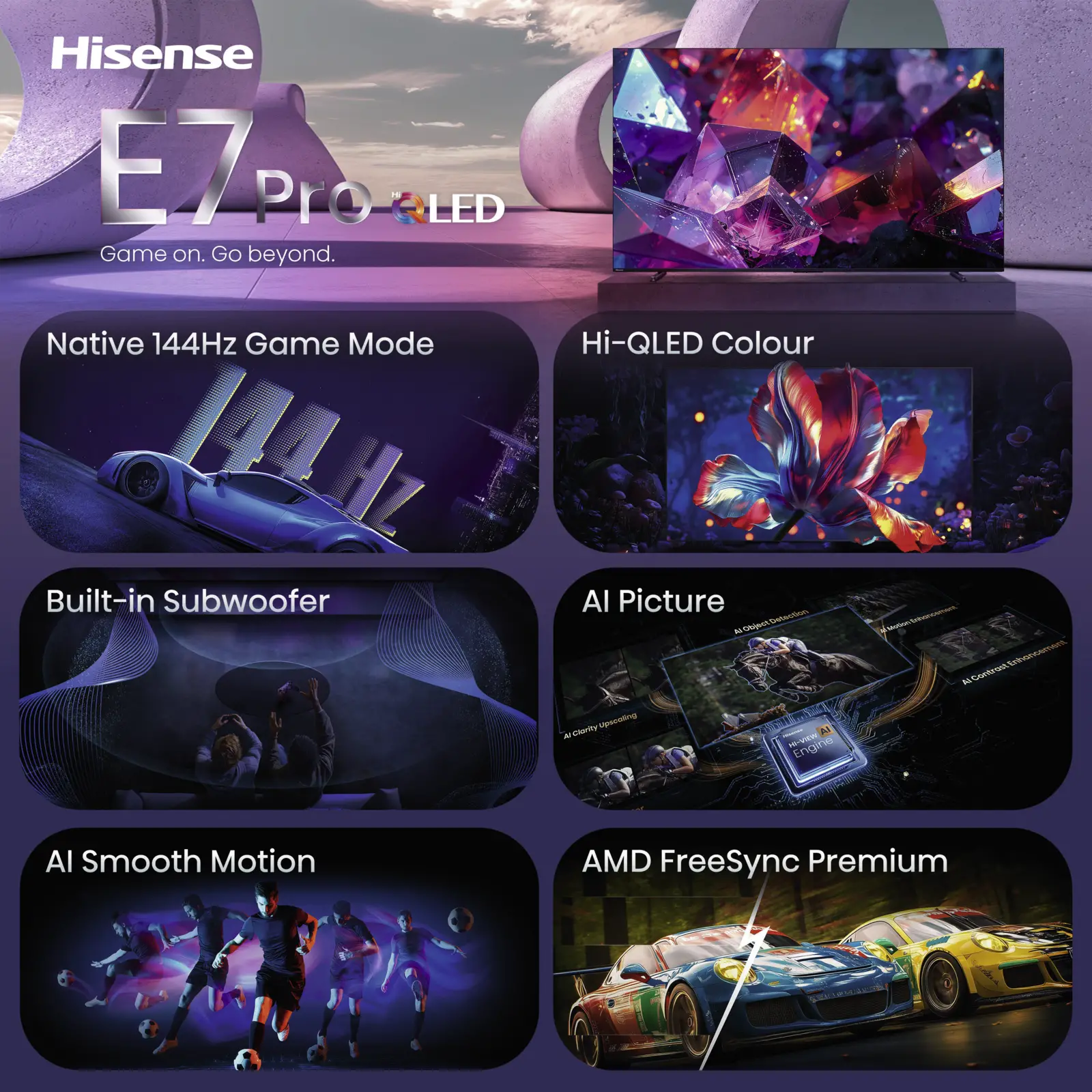 Hisense 100E79S PRO Hi-QLED 4K 144Hz Smart TV (2026)