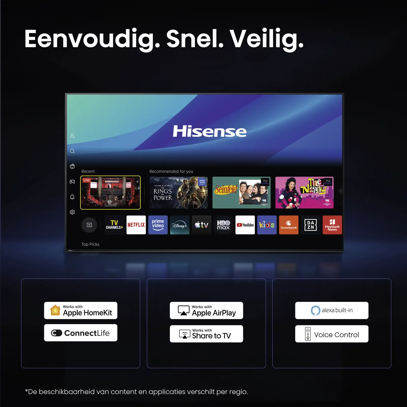 Hisense 50E79S Hi-QLED 4K 60Hz Smart TV (2026)