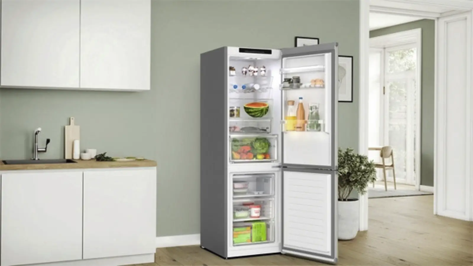BOSCH KGN362I1F Koel-vriescombinatie