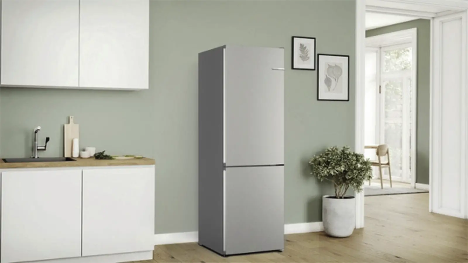 BOSCH KGN362I1F Koel-vriescombinatie