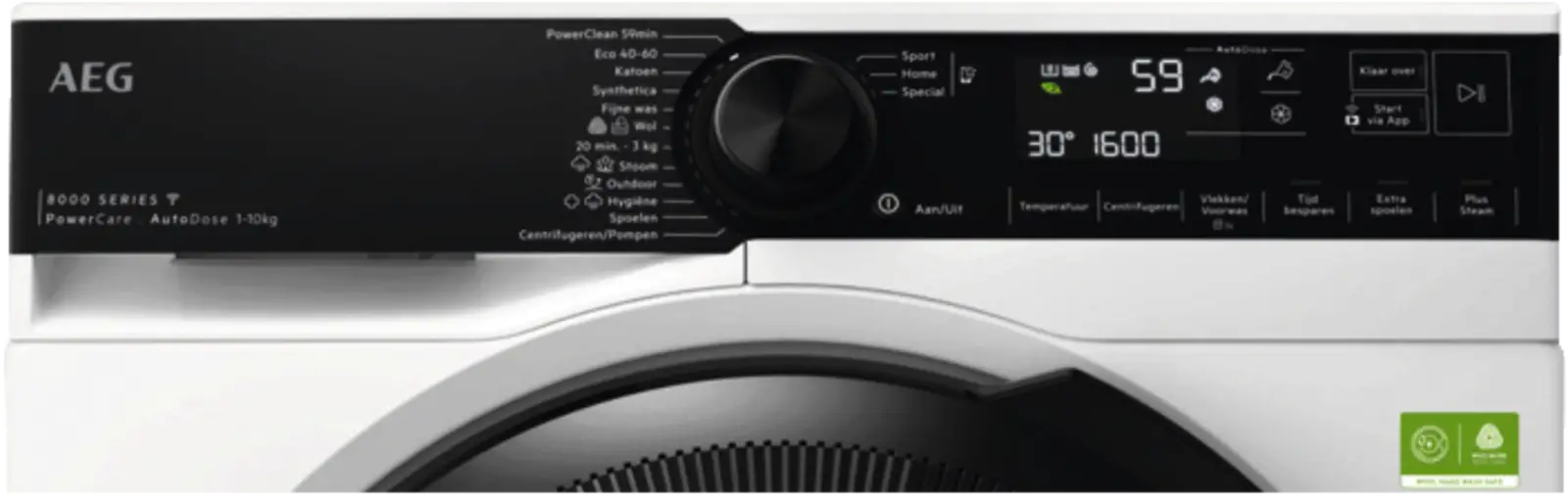 AEG LR7606AD4 Serie 8000 ProSense Wasmachine