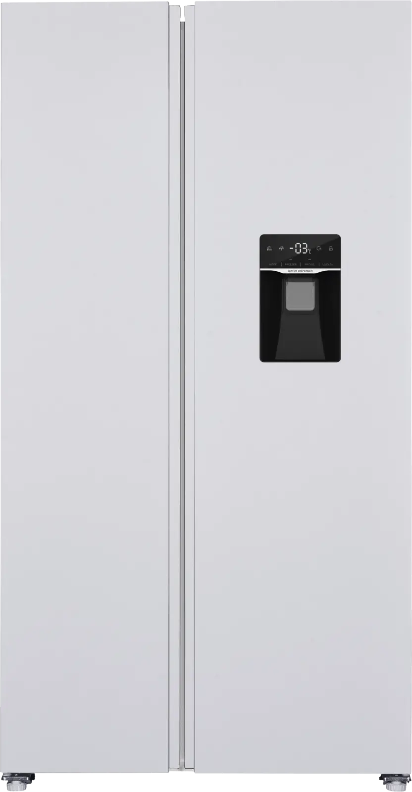 Exquisit SBS146-WS-041EW Amerikaanse Koelkast 