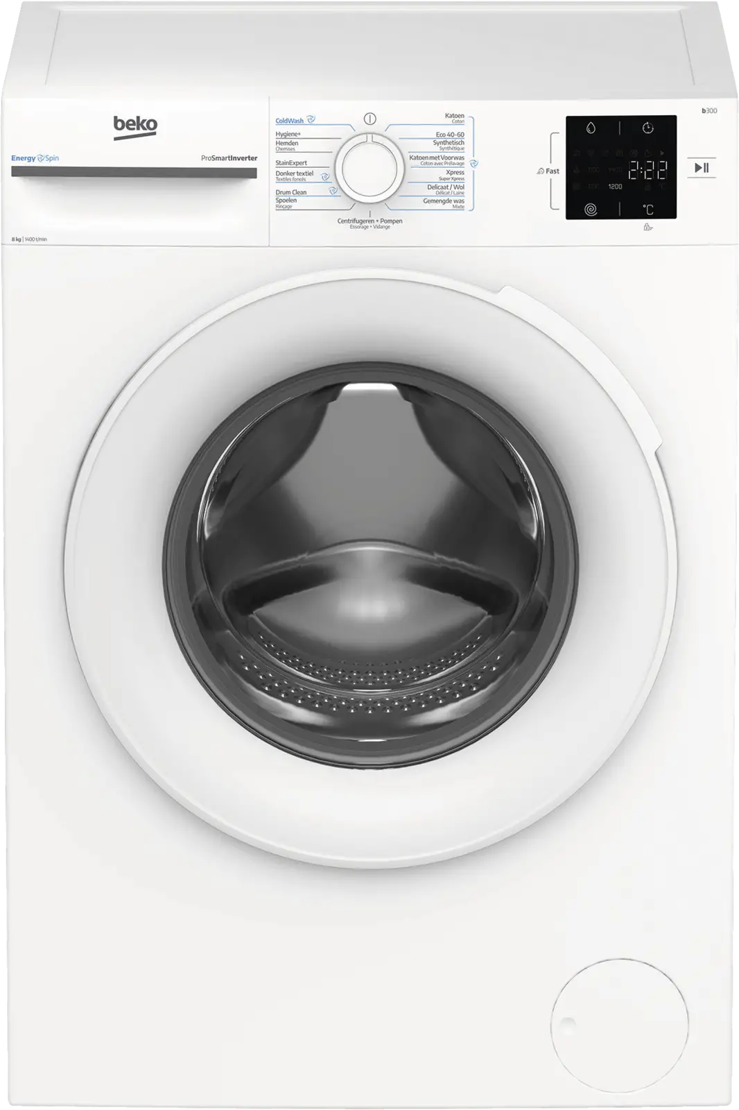 Beko BM3WFU38412CW Wasmachine