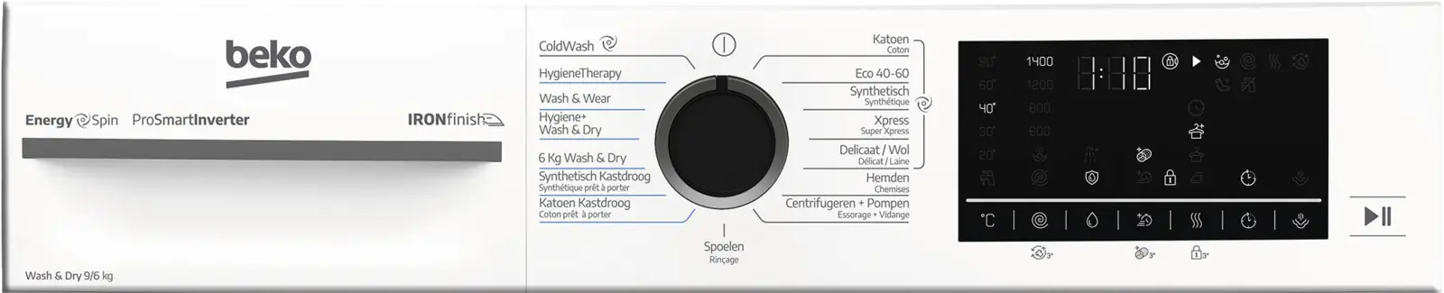 Beko BM5DFT4941W Was-droogcombinatie