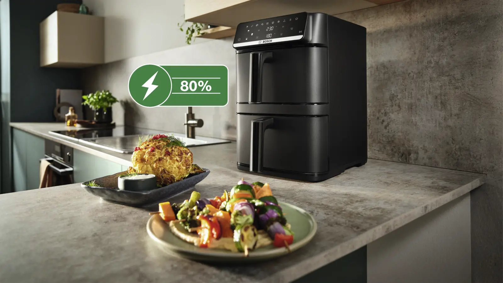 BOSCH MAFD661B7 Serie 6 Double Stack Drawer AirFryer