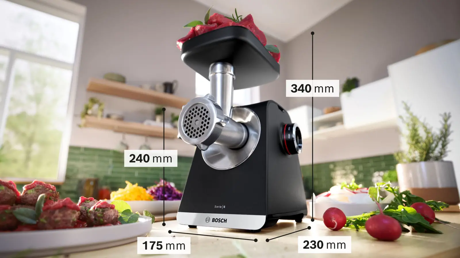 BOSCH MFWS660B Serie 6 MultiPower Vleesmolen