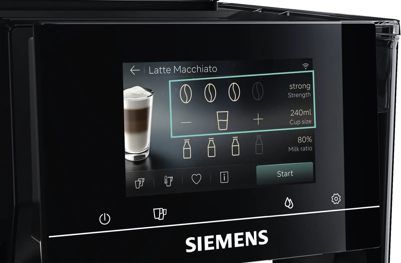 Siemens TQ7X5B03 EQ700 Integral Volautomatische Koffiemachine