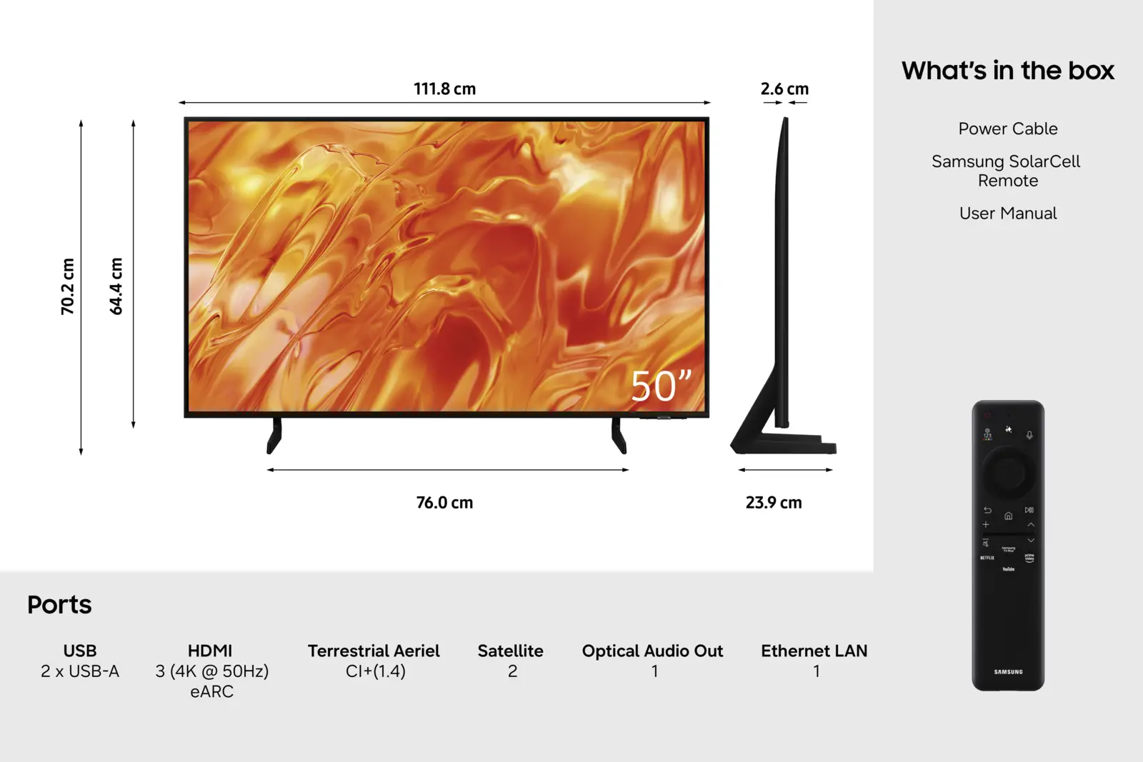 Samsung 50" Neo QLED 4K QN73H Mini LED (2026)