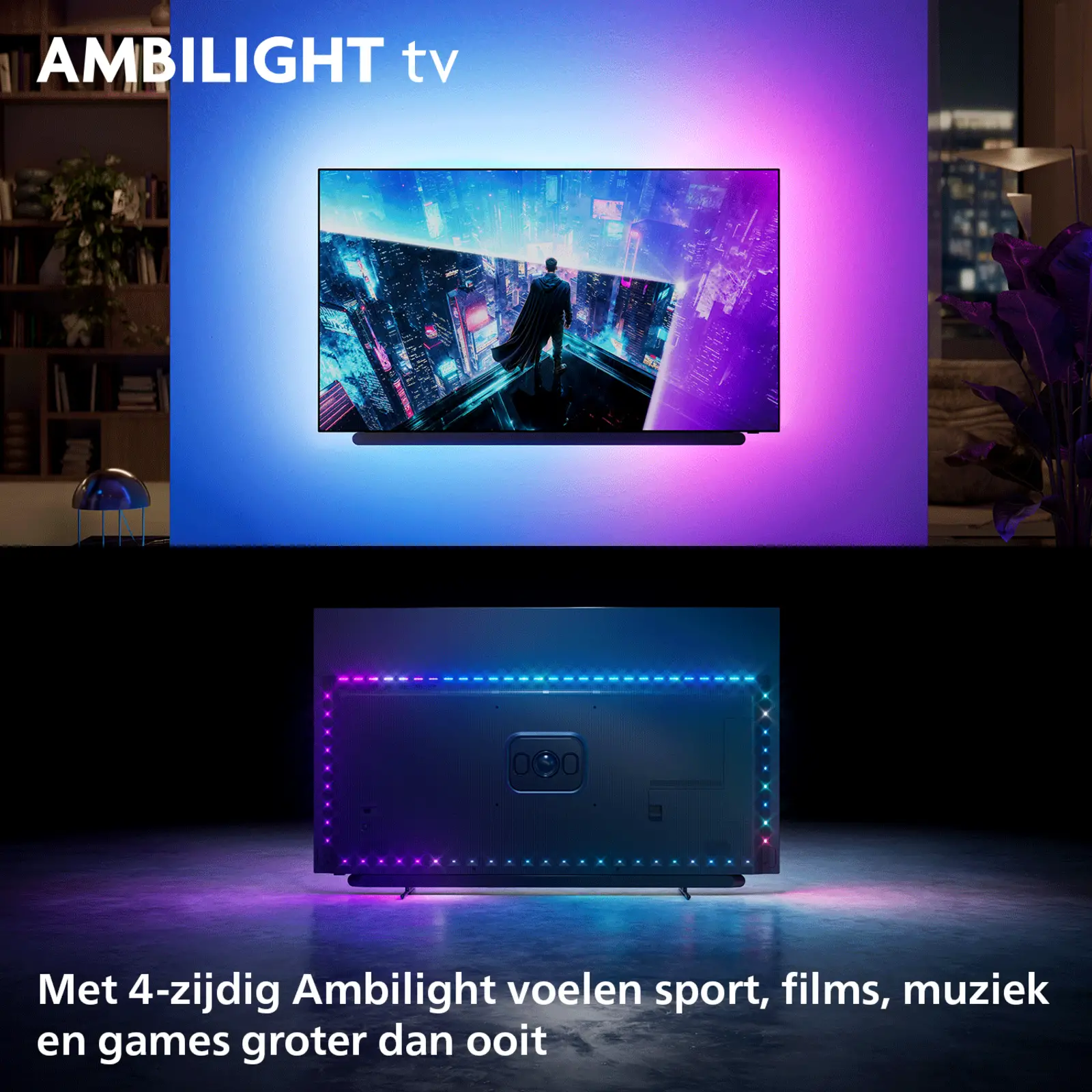 Philips 77OLED911 4k OLED+ Ambilight TV 77 inch XL (2026) - geluid van Bowers & Wilkins