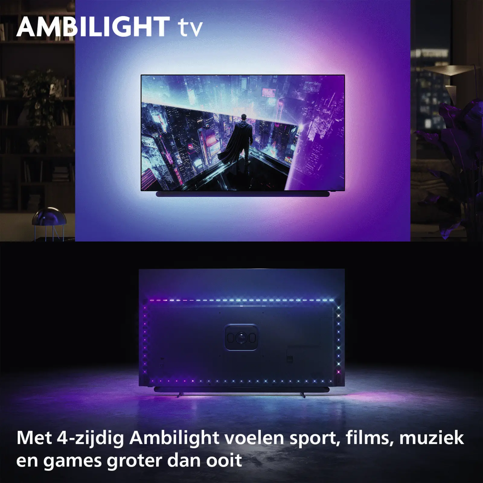 Philips 55OLED911 4k OLED+ Ambilight TV 55 inch (2026) - geluid van Bowers & Wilkins