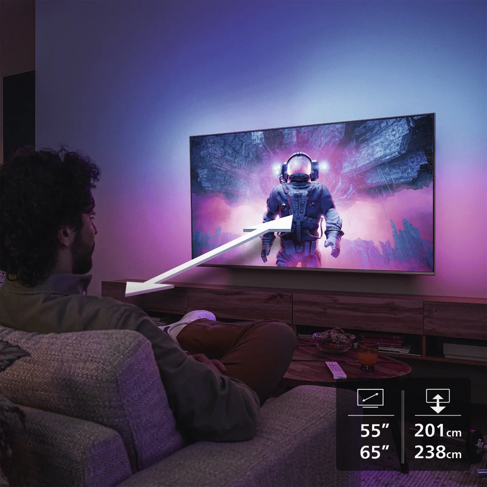 Philips 55OLED851 4k OLED Ambilight TV 55 inch (2026)