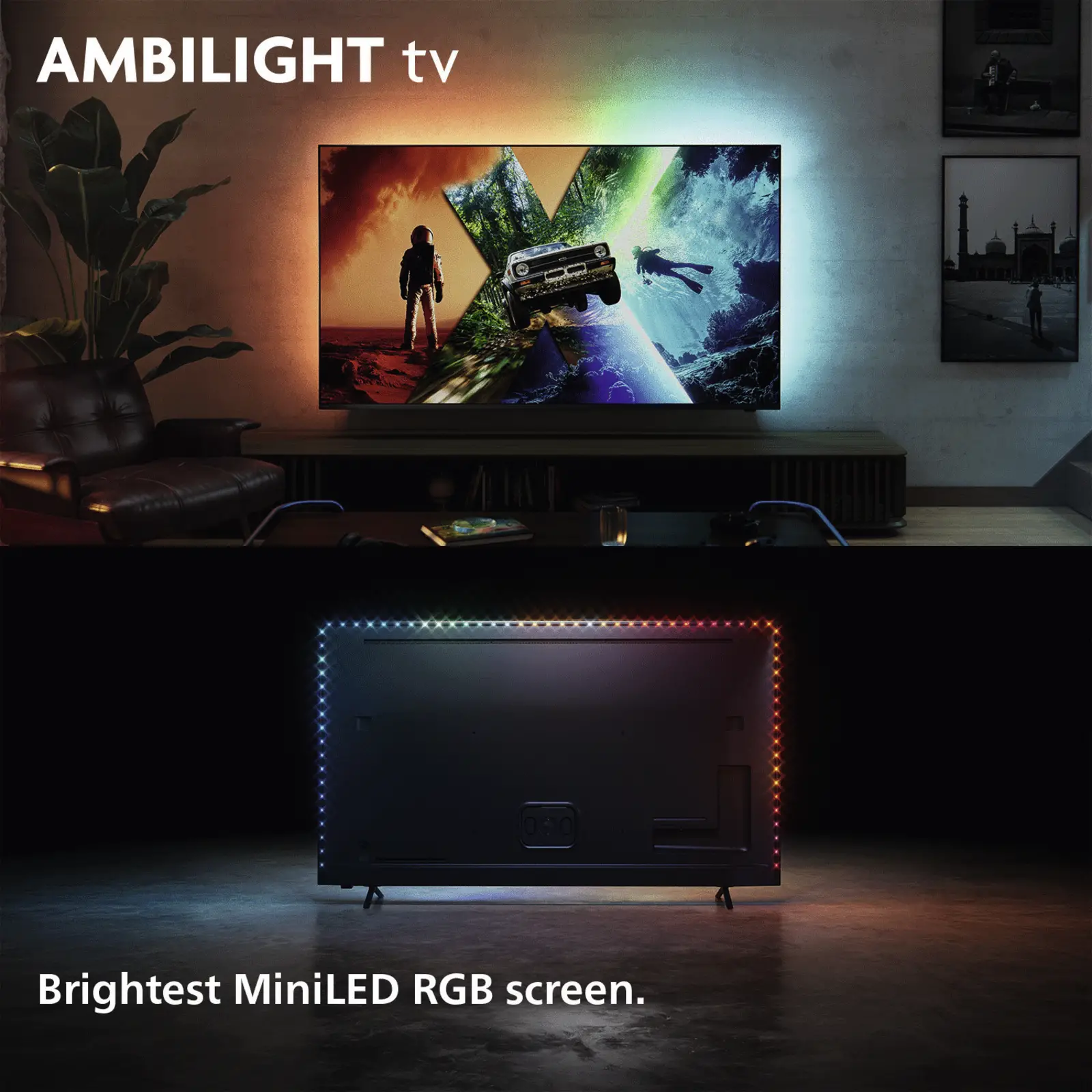 Philips 85MLED981 4k RGB-MiniLED Ambilight TV 85 inch XXL (2026) 