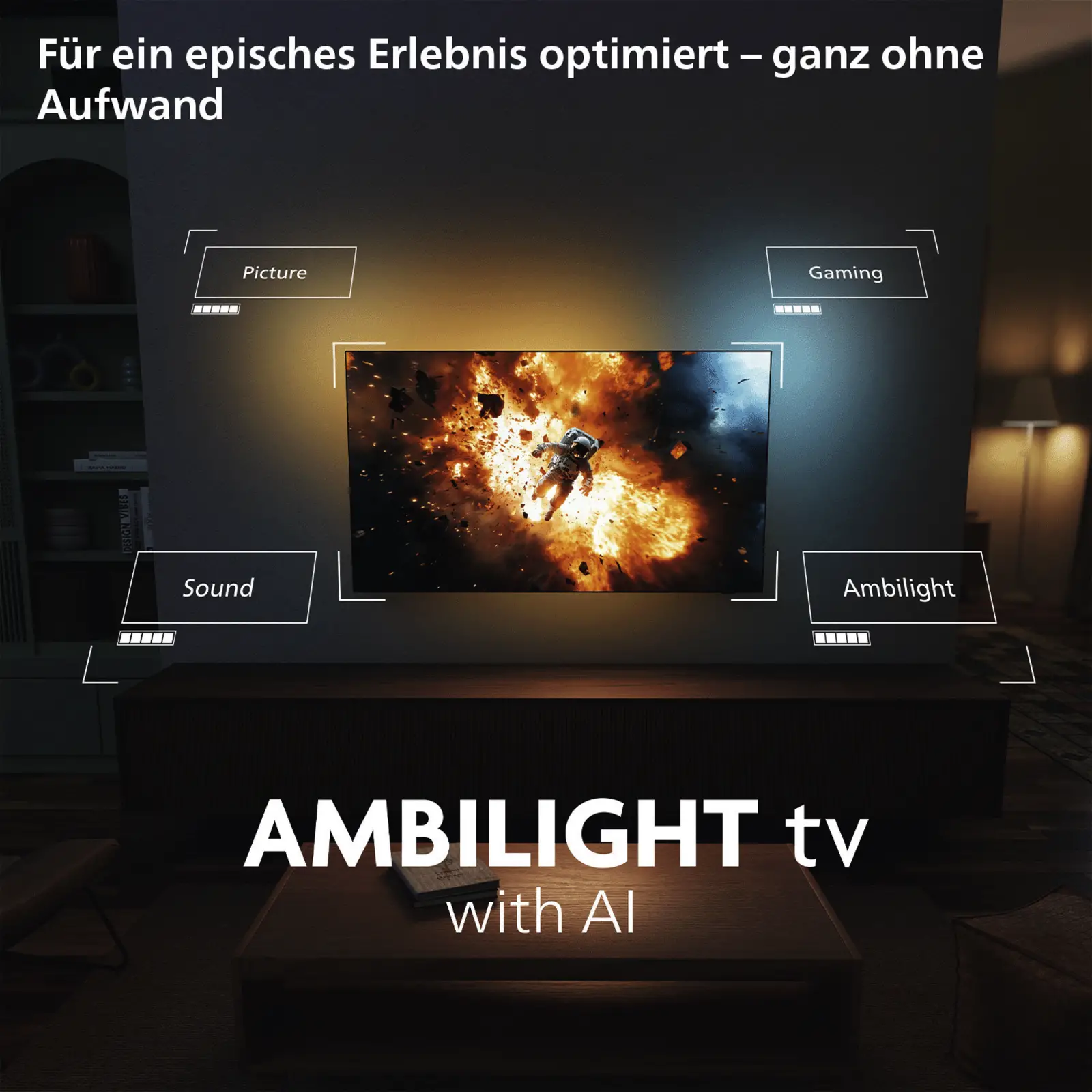 Philips 100PQS9001 4k QLED Ambilight TV 100 inch XXL (The One - 2026)