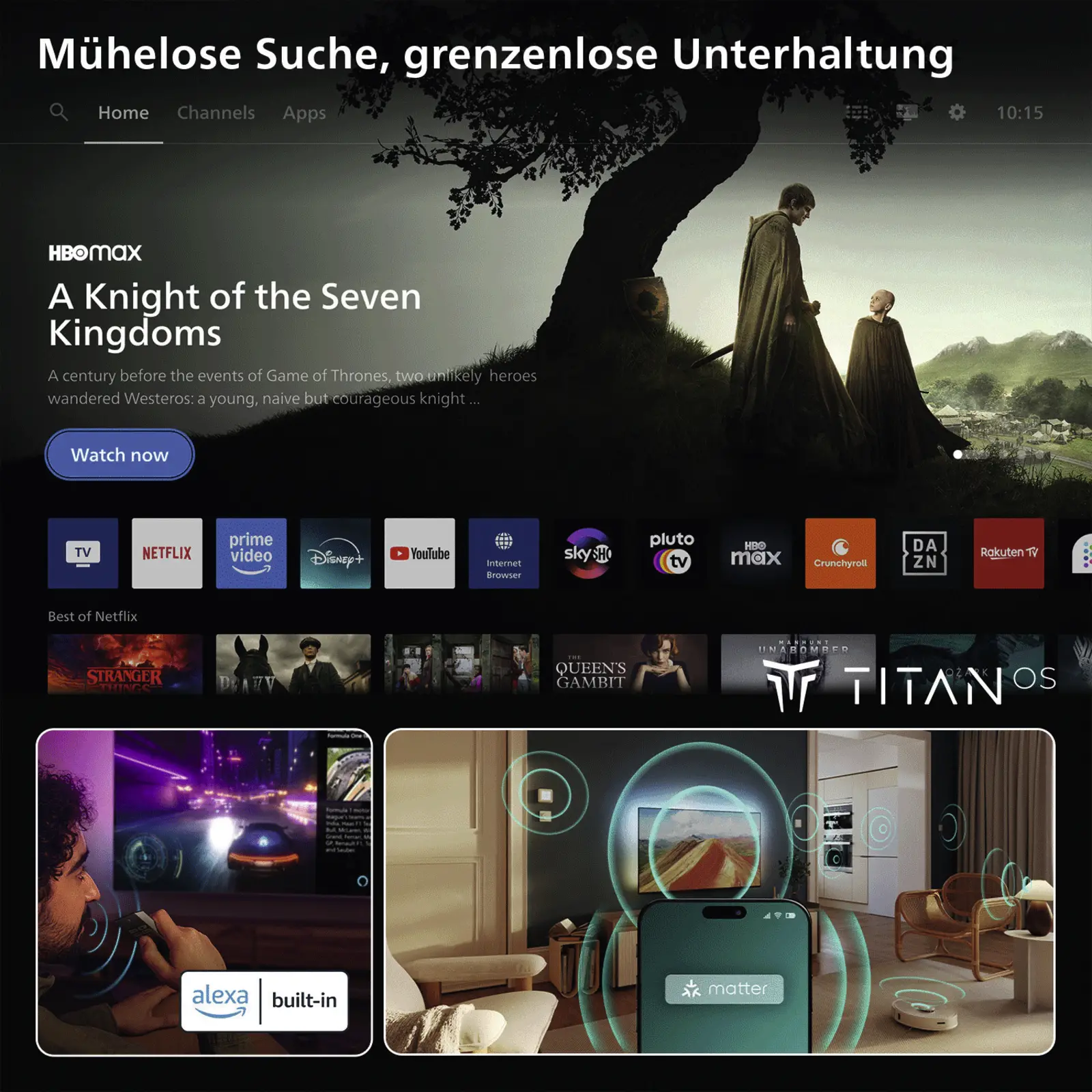Philips 85PQS9001 4k QLED Ambilight TV 85 inch XXL (The One - 2026)