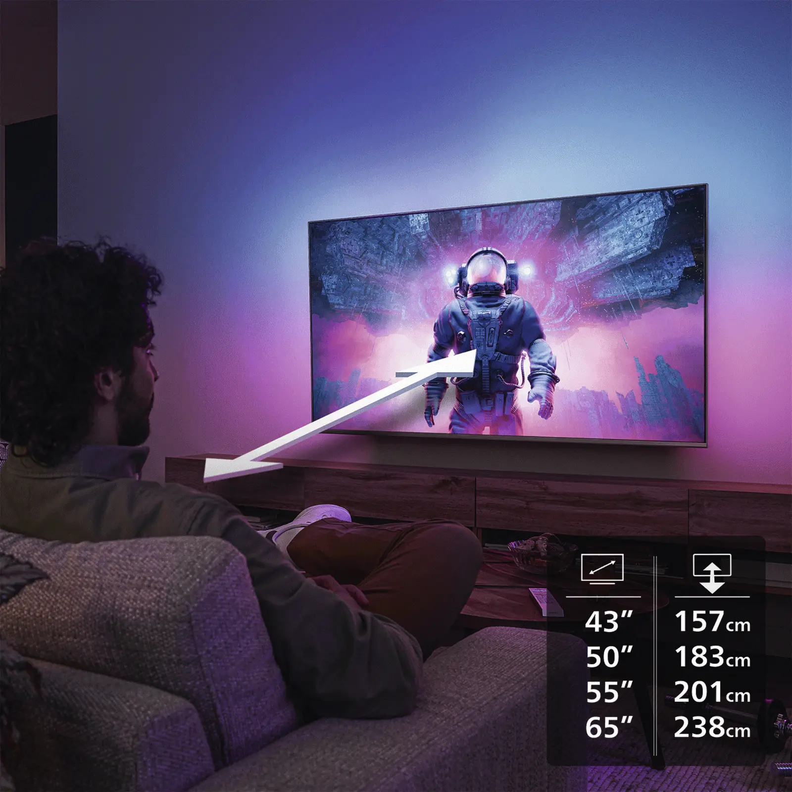 Philips 85PQS9001 4k QLED Ambilight TV 85 inch XXL (The One - 2026)