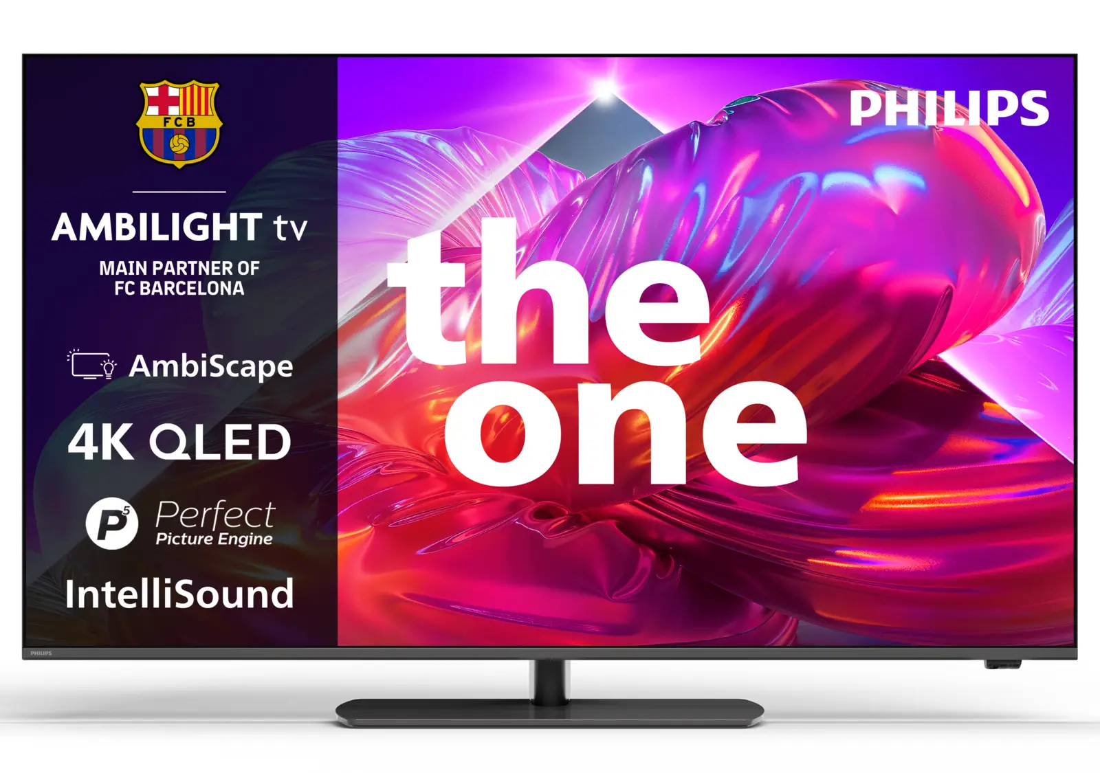 Philips 65PQS9081 4k QLED Ambilight TV 65 inch (The One - 2026)