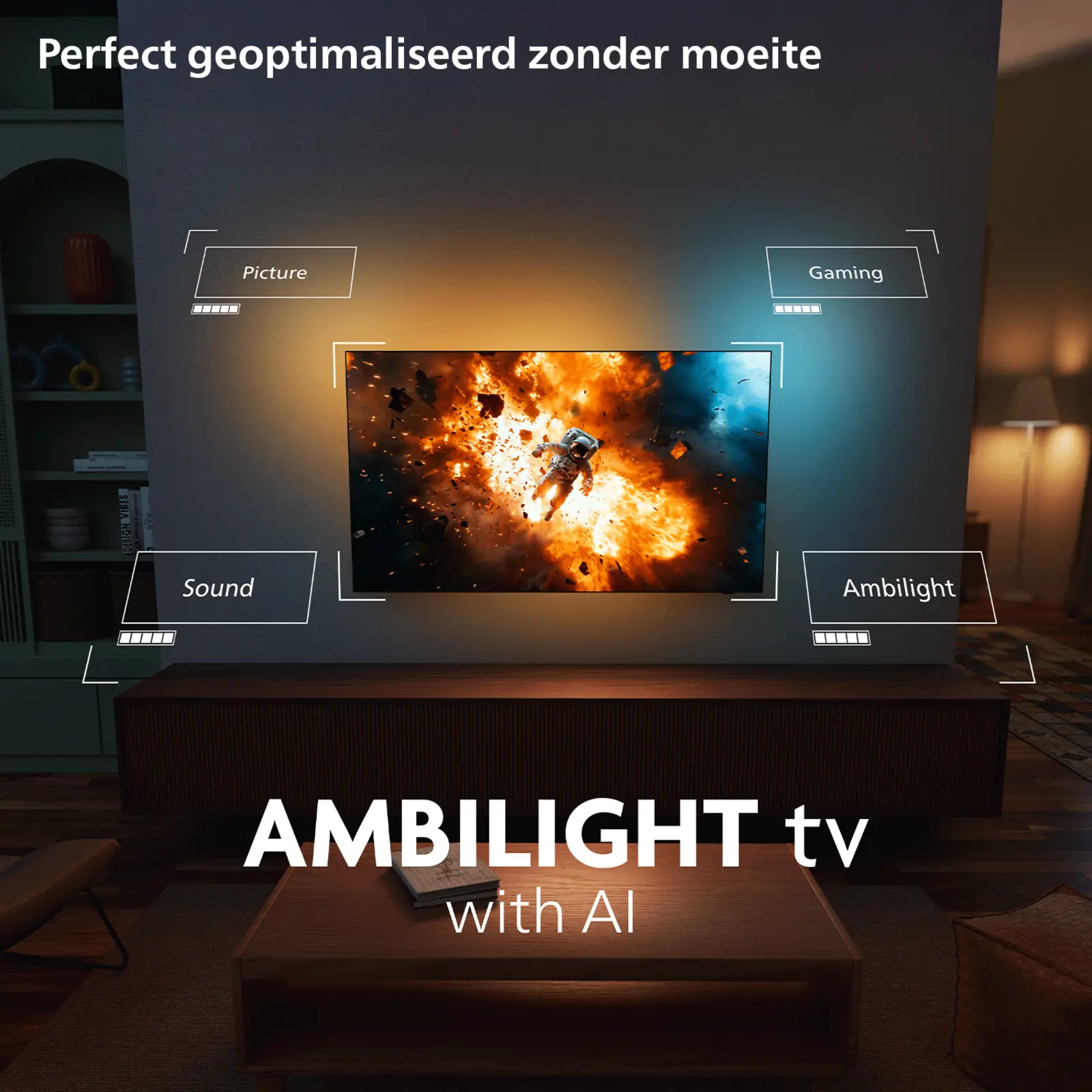 Philips 65PQS9081 4k QLED Ambilight TV 65 inch (The One - 2026)