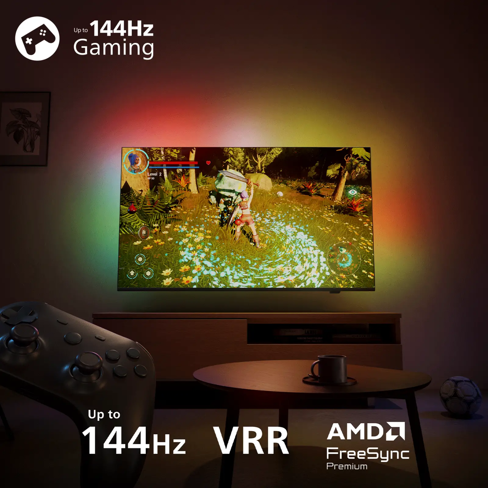 Philips 65PQS9081 4k QLED Ambilight TV 65 inch (The One - 2026)