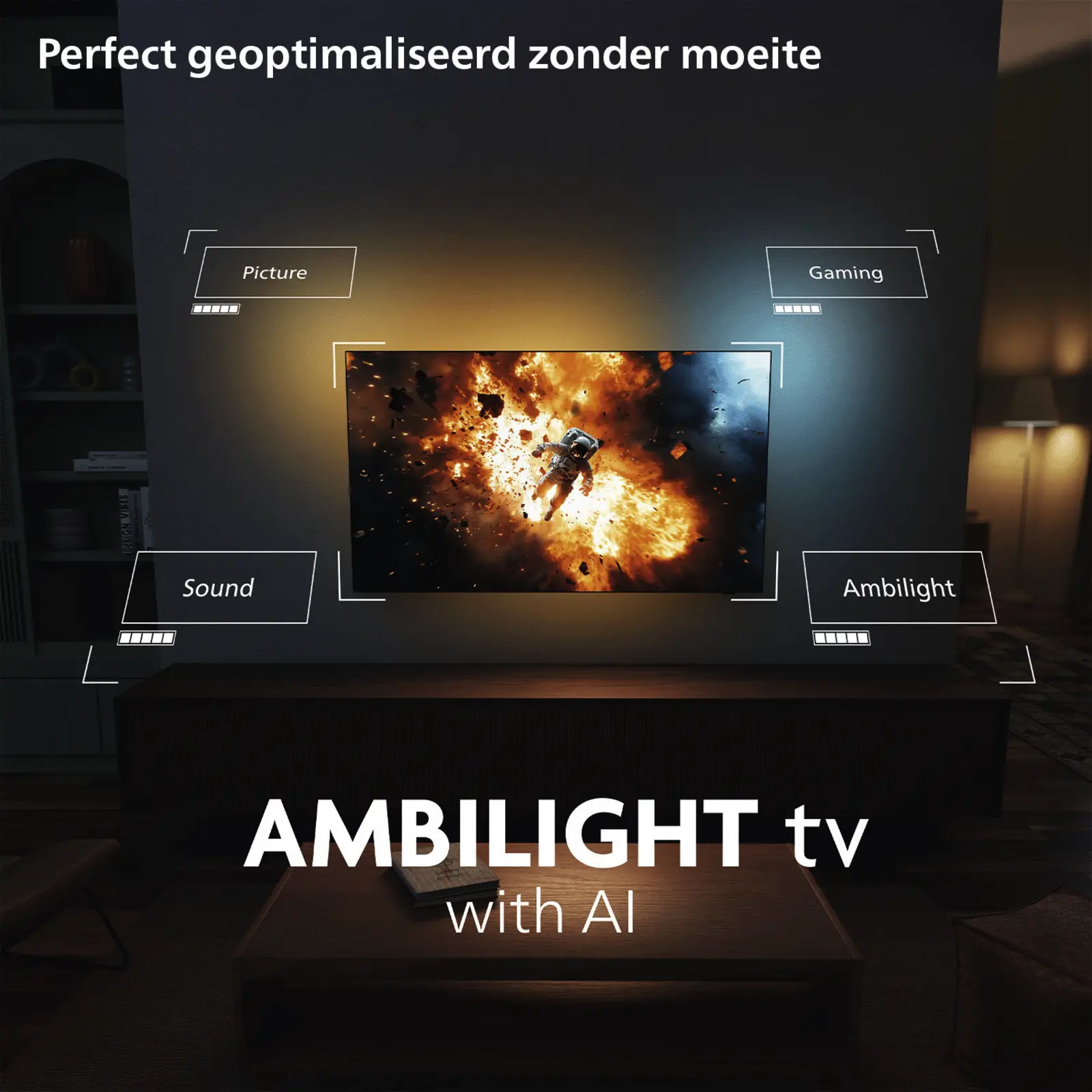 Philips 55PQS9081 4k QLED Ambilight TV 55 inch (The One - 2026)
