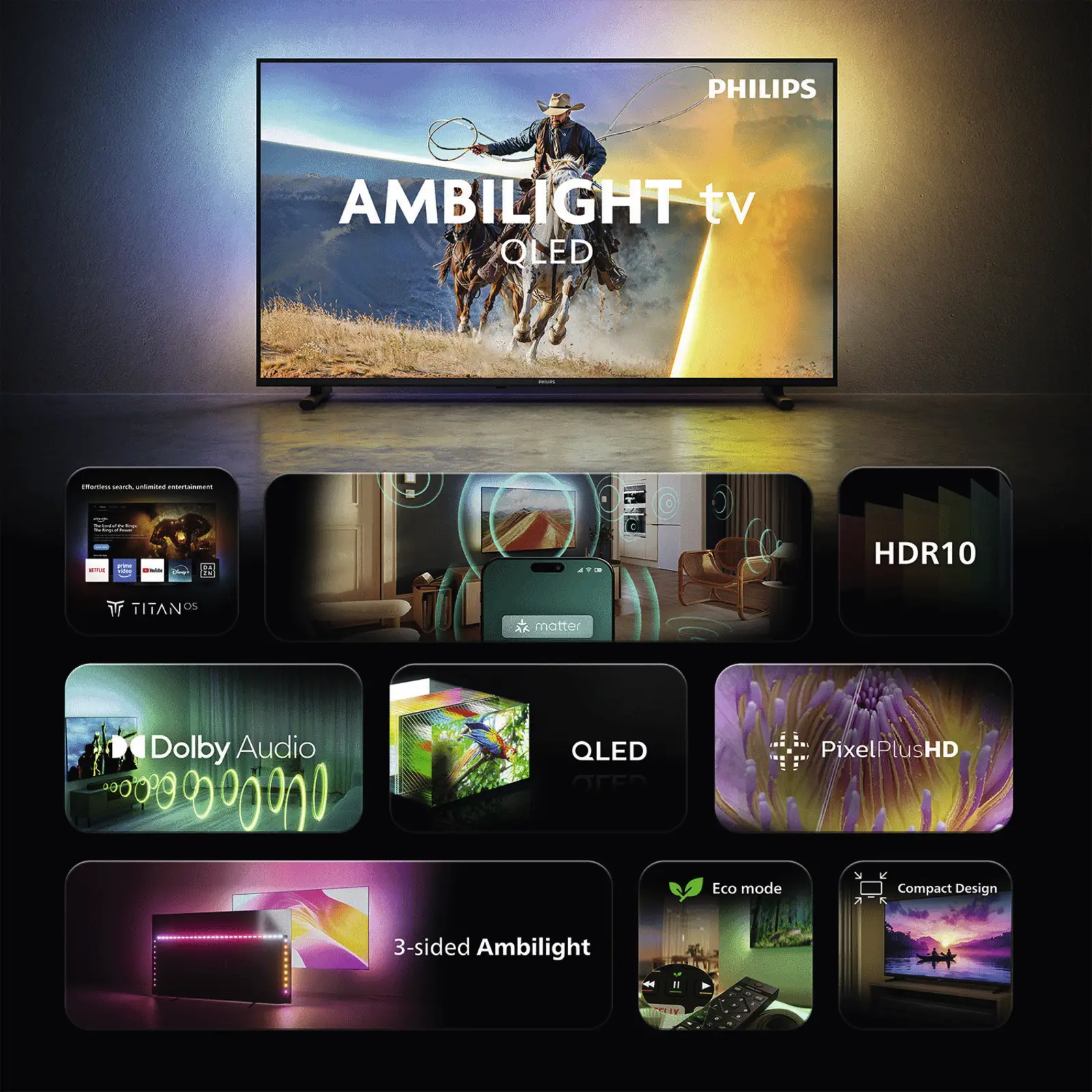 Philips 32PQS6901 QLED Smart TV 32 inch (2026)